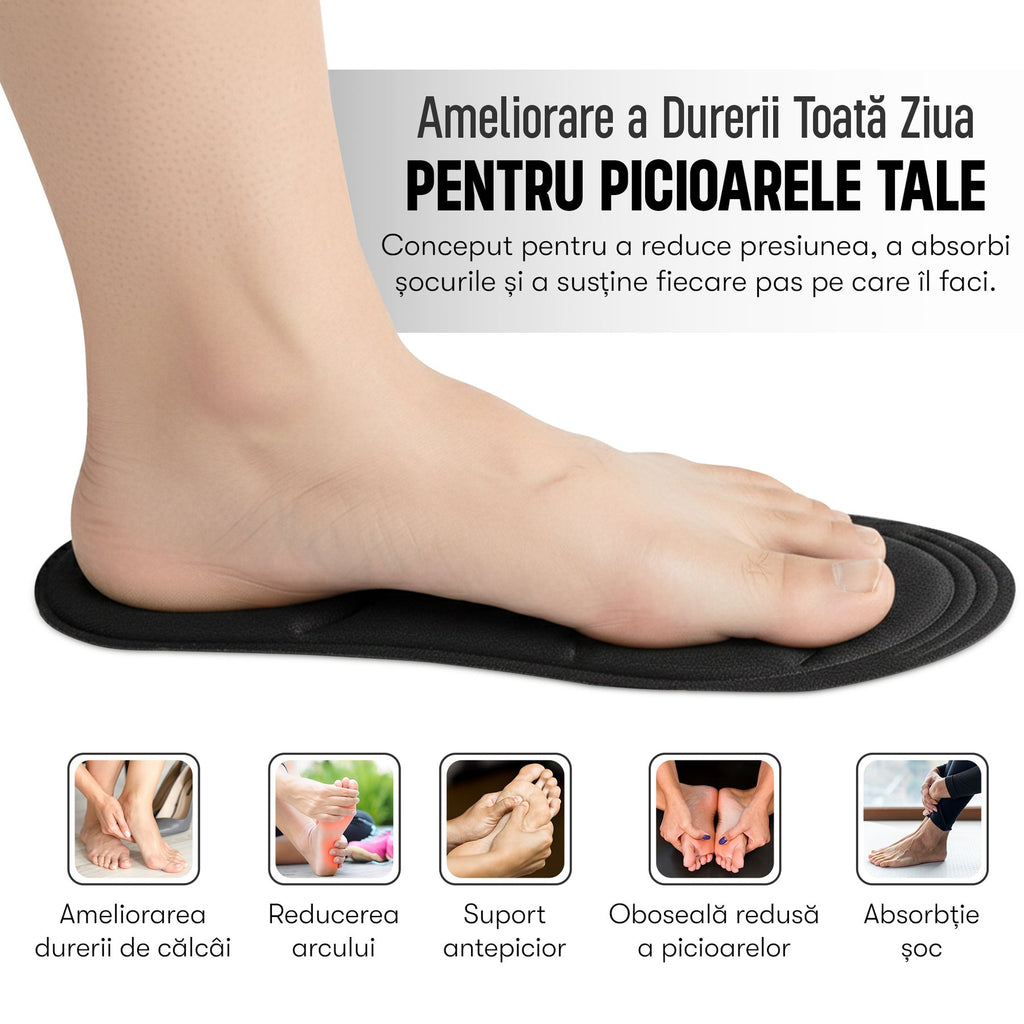 Branțuri ortopedice Memory Foam 4D negre