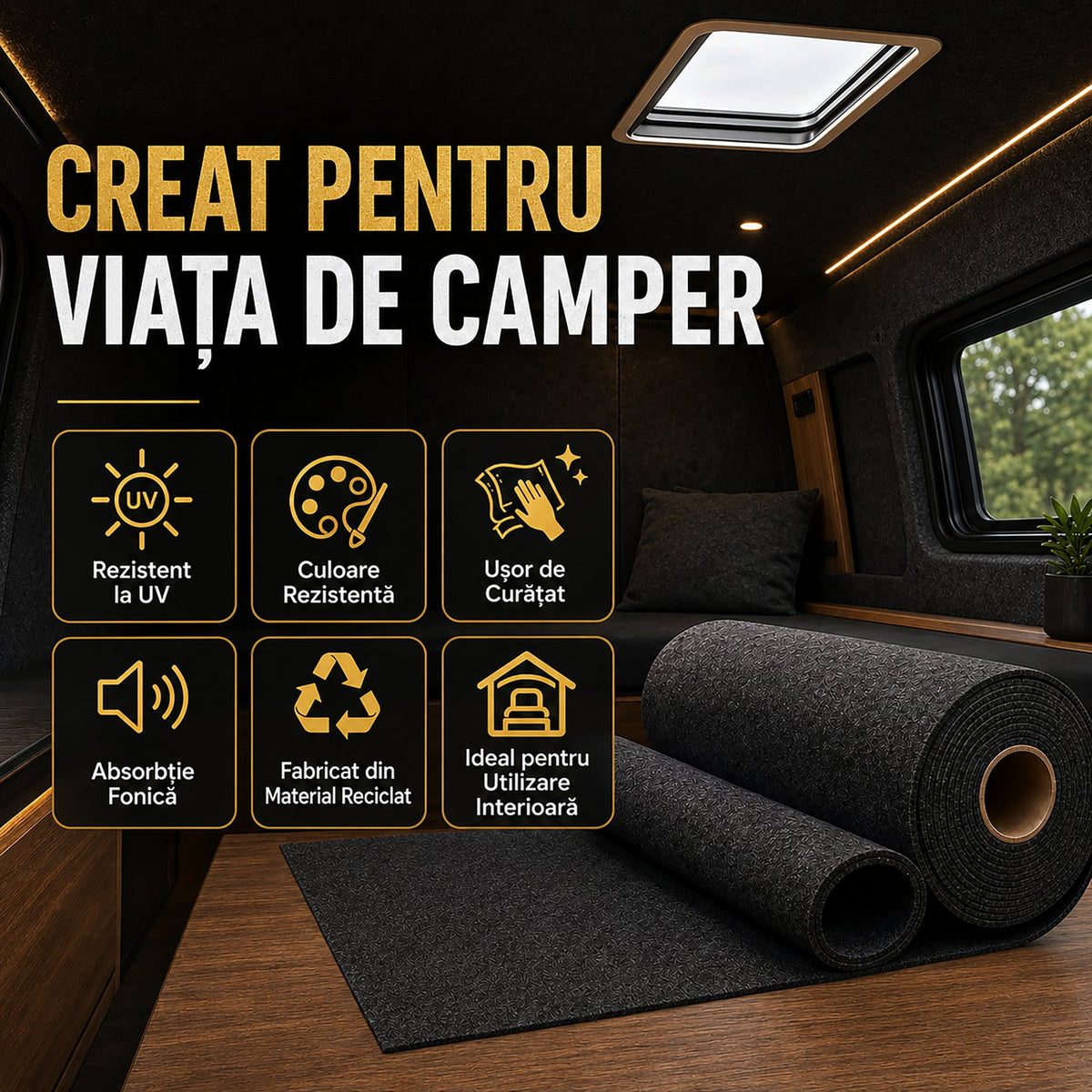 Fetru tehnic pâslă 350 g/m² antracit